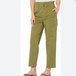 Madewell Paperbag Tapered Pants Green Size 4